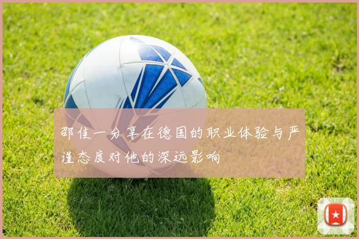 邵佳一分享在德国的职业体验与严谨态度对他的深远影响